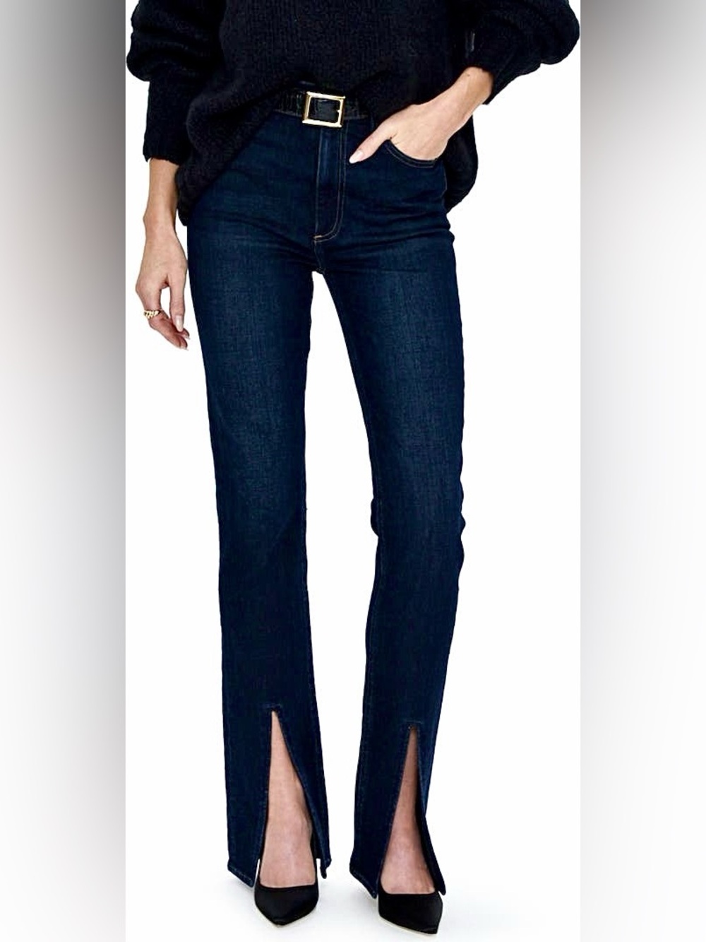 NWT – Pistola – Colleen Slit Hem High Waist Slim Bootcut Jeans Harrow – Sz. 26